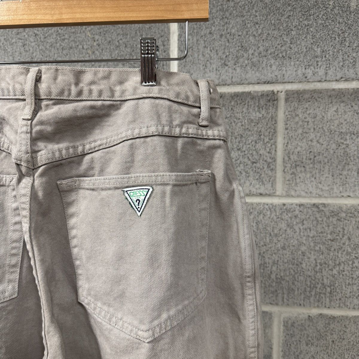 Vintage 90s Guess Baggy Wide Leg Grey Jeans Skater ERD Grunge USA Size US 32 / EU 48 - 9 Thumbnail