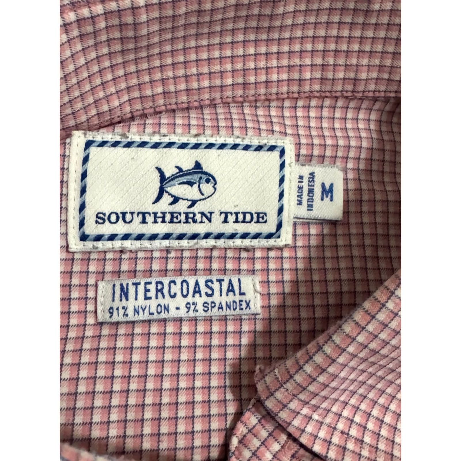 Southern Tide Southern Tide Plaid Button Up Shirt Men's Pink Long Sleeve Medium Size US M / EU 48-50 / 2 - 5 Thumbnail