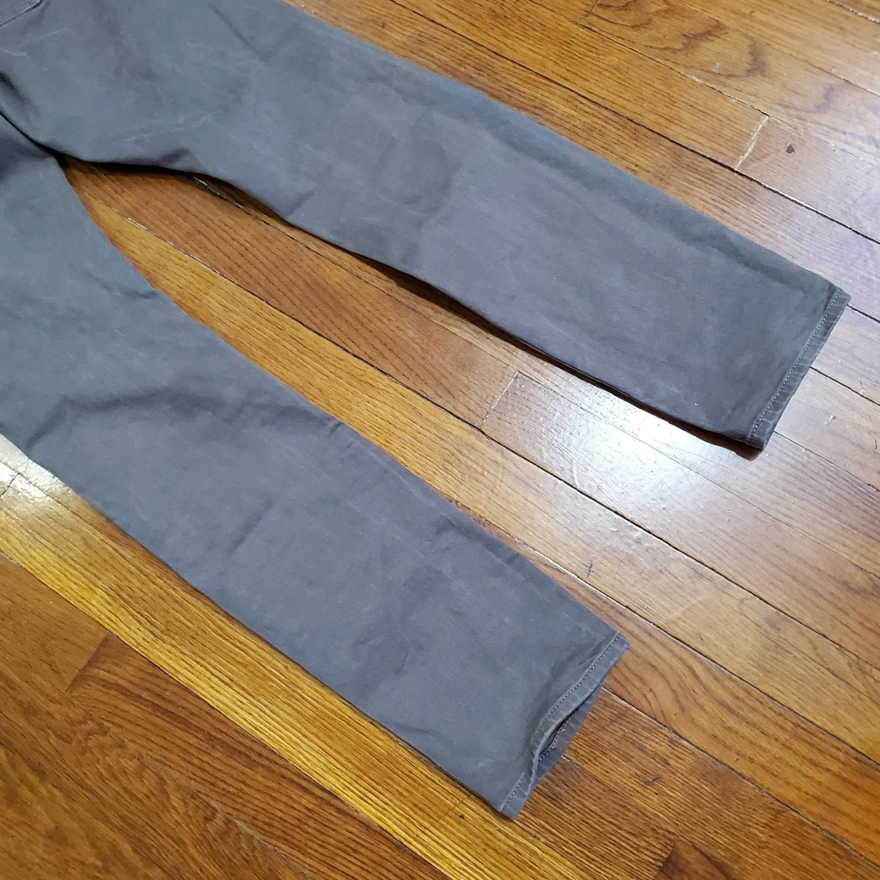 J.Crew J.CREW 484 Pants Slim Chino 5 Pocket Mens Brown 31x32 Denim Twill Flat Front Casual Size US 29 - 2 Thumbnail