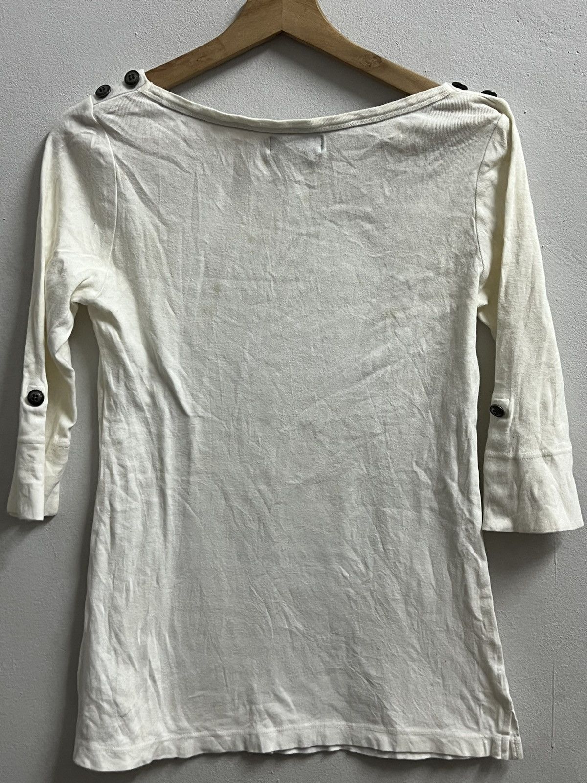 Burberry × Vintage Burberry blue label white short sleeve size 38 Size XS / US 0-2 / IT 36-38 - 6 Thumbnail