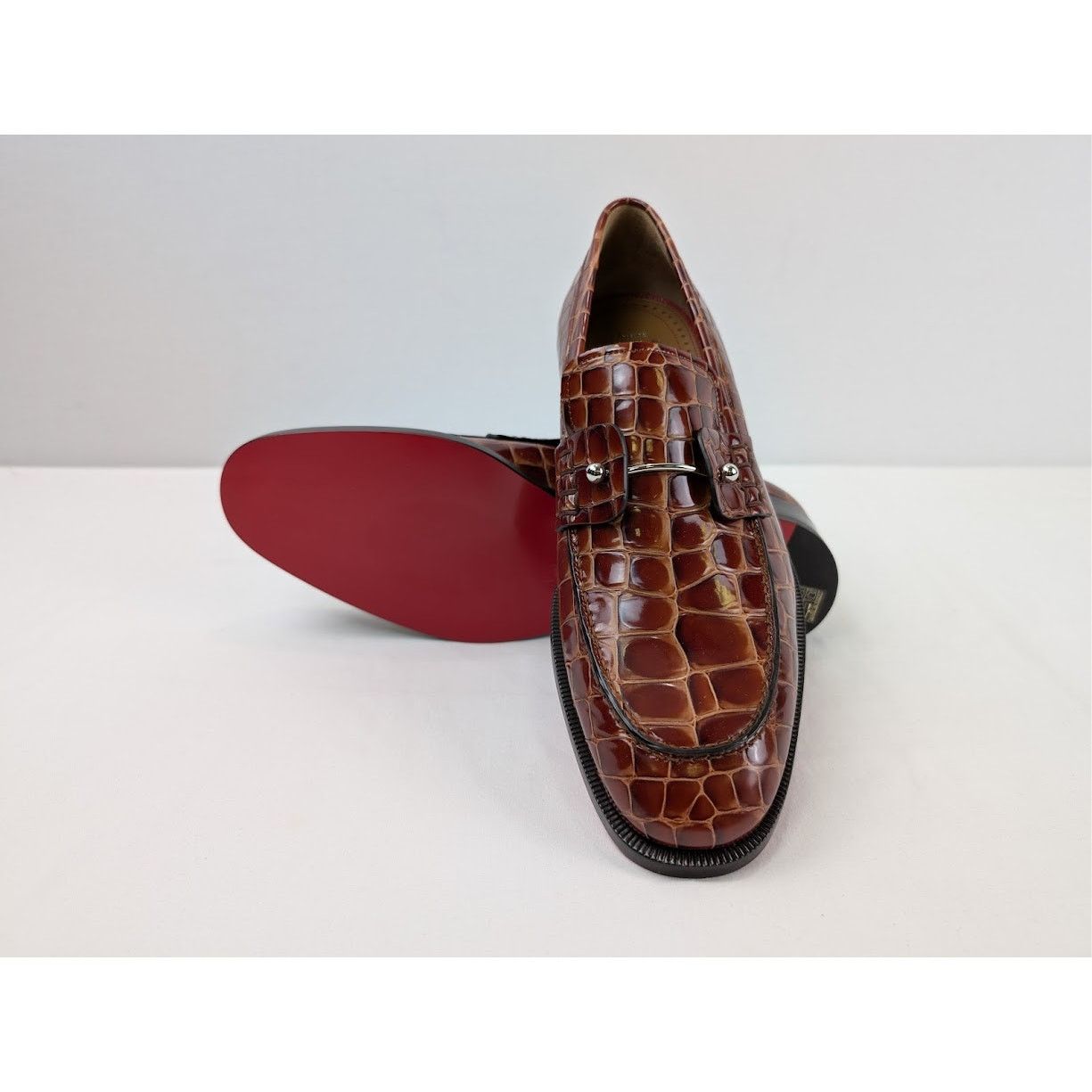 Christian Louboutin o1rshd1 Chambelimoc Flat Shoes in Brown Size US 9.5 / EU 42-43 - 13 Thumbnail