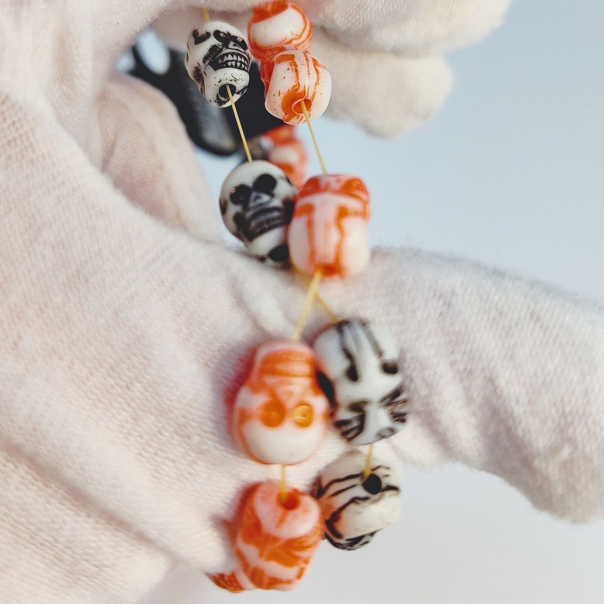 Disney Disneyland Skull Beaded Necklaces Halloween NWT Size ONE SIZE - 8 Thumbnail