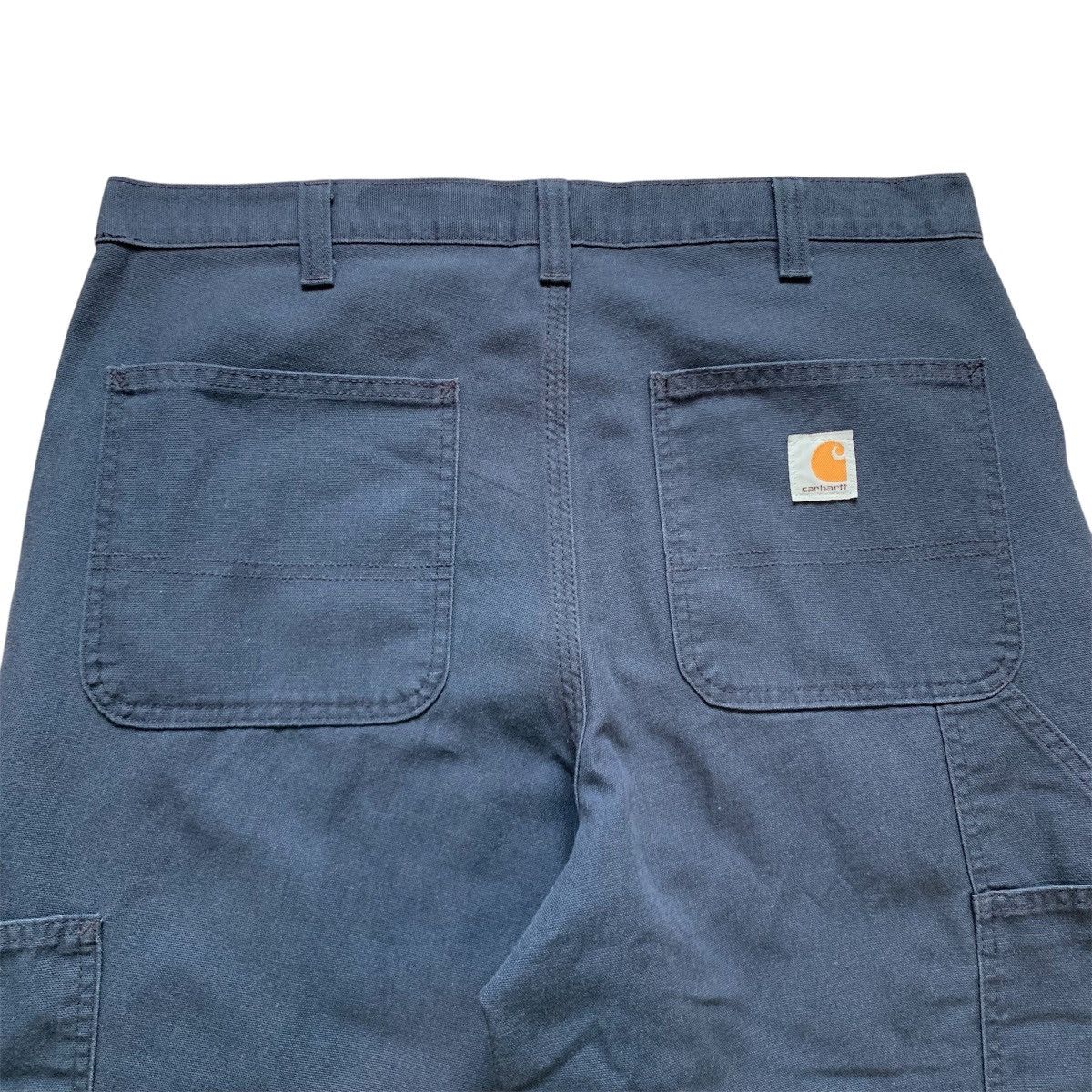 Carhartt Vintage Carhartt Navy Carpenter Dungaree Fit Pants 34x30 Size US 34 / EU 50 - 7 Thumbnail