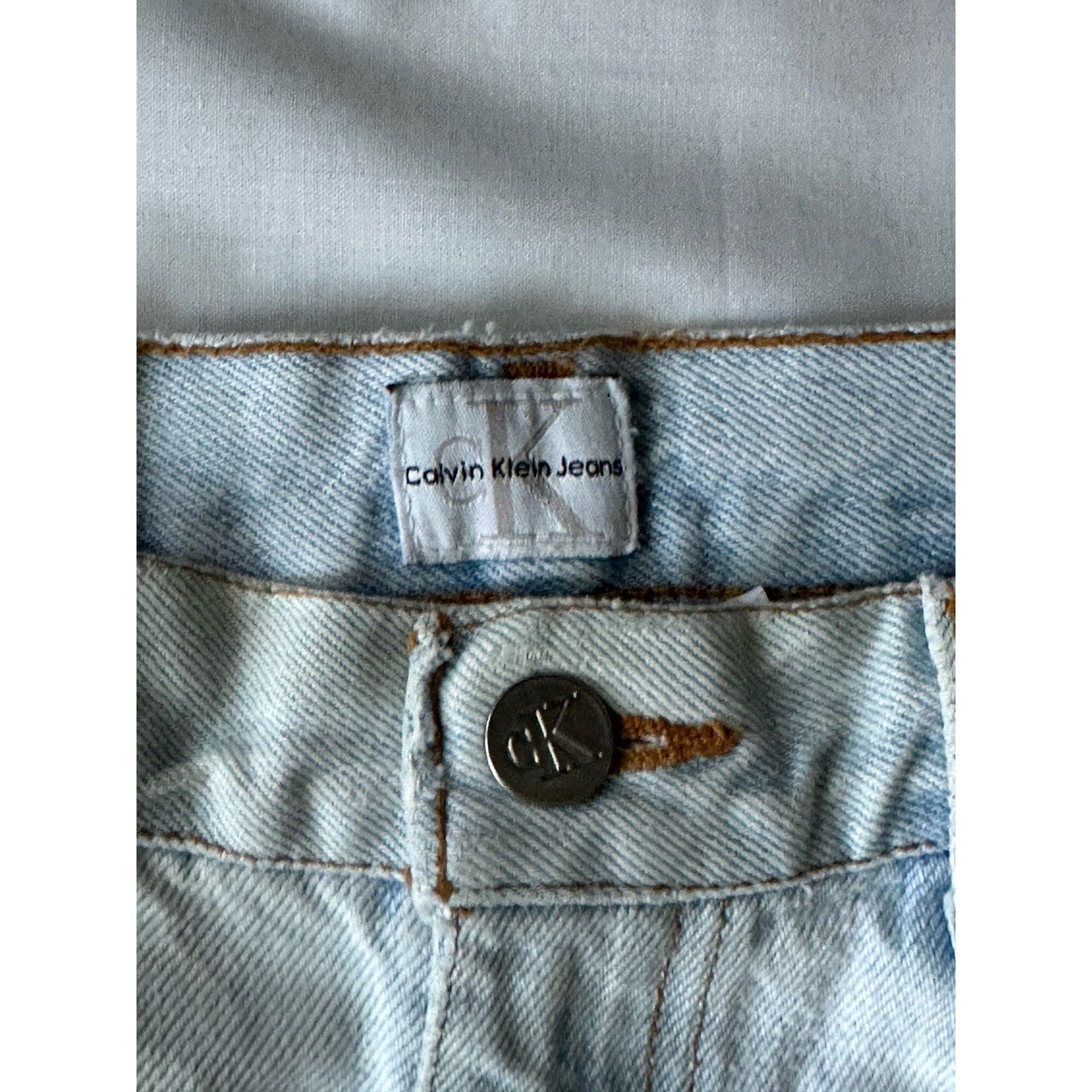 Calvin Klein Calvin Klein Jeans W 8 Blue Denim Distressed Straight Leg Size 30" / US 8 / IT 44 - 5 Thumbnail