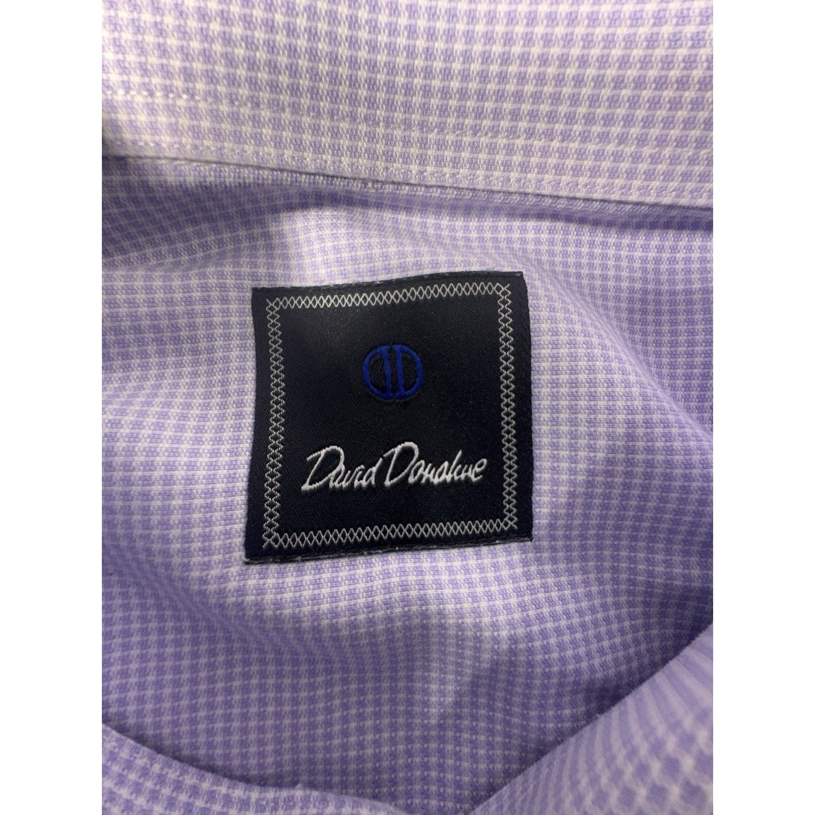 David Donahue David Donahue Shirt Mens 16 32/33 Purple Geometric Button Up Size US M / EU 48-50 / 2 - 5 Thumbnail