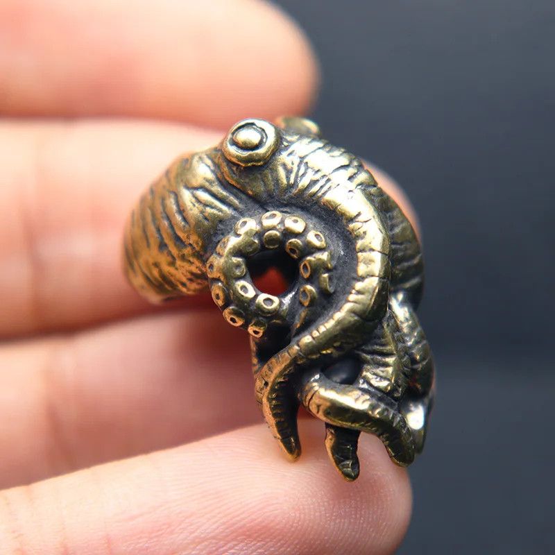 Handmade 3Pcs Octopus Knife Beads Paracord Bead Zipper Umbrella Rope Size ONE SIZE - 1 Thumbnail