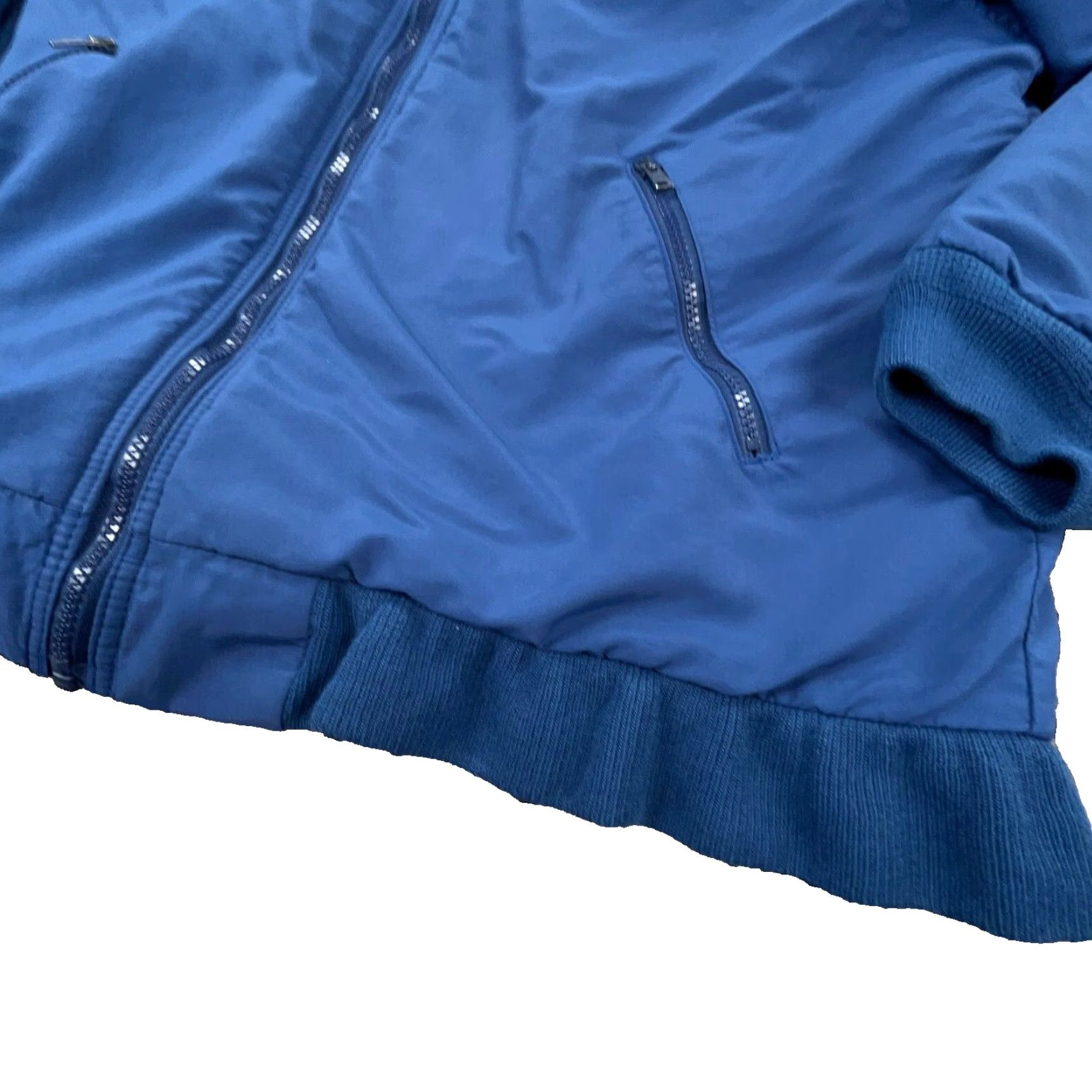 Vintage VINTAGE L.L. Bean Jacket Men Large Blue Bomber Coat Fleece Lined Wool? Size US L / EU 52-54 / 3 - 4 Thumbnail
