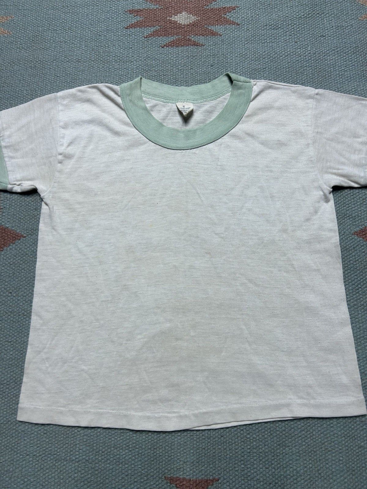 Vintage 60s ringer t shirt sears soft 2 tone boys 6 women’s baby tee Size XXS / US 00 / IT 34 - 2 Thumbnail