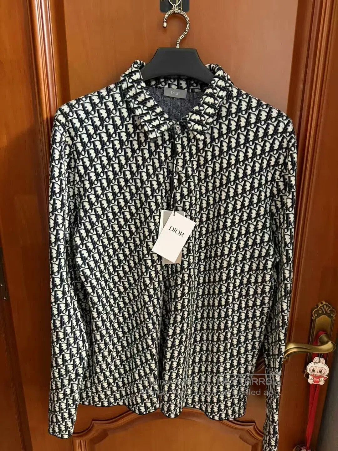 Dior dior logo long sleeve knitted shirt XXL. Size US XXL / EU 58 / 5 - 1 Thumbnail
