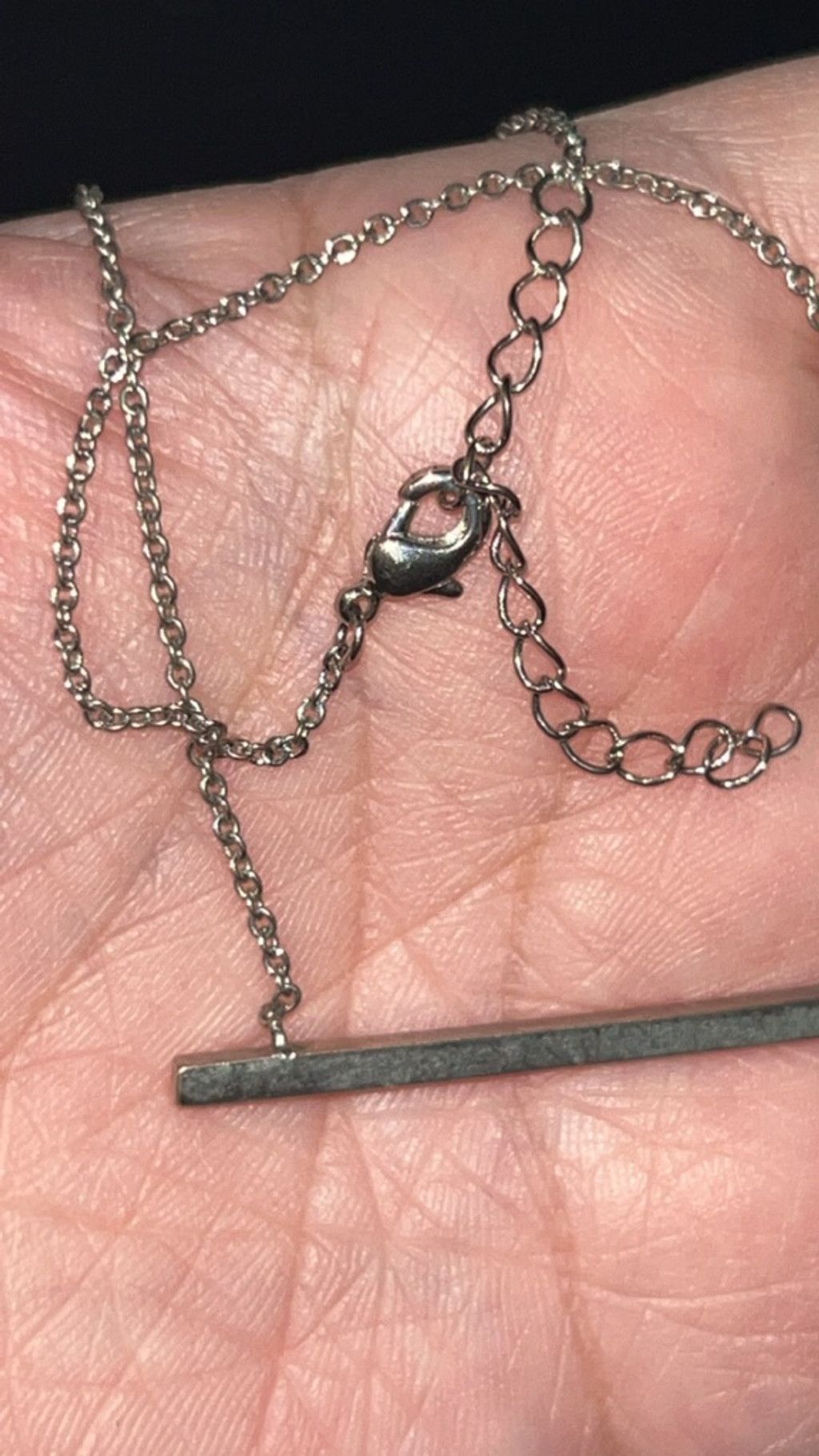 The Unbranded Brand Women's Unbranded Silver Bar Necklace One Size Size ONE SIZE - 5 Thumbnail