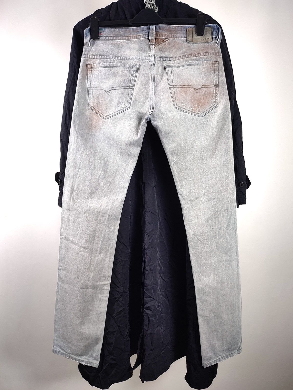 Diesel Diesel Rust Thavar Painted Distressed Slim Fit Denim Jeans Size US 30 / EU 46 - 3 Thumbnail
