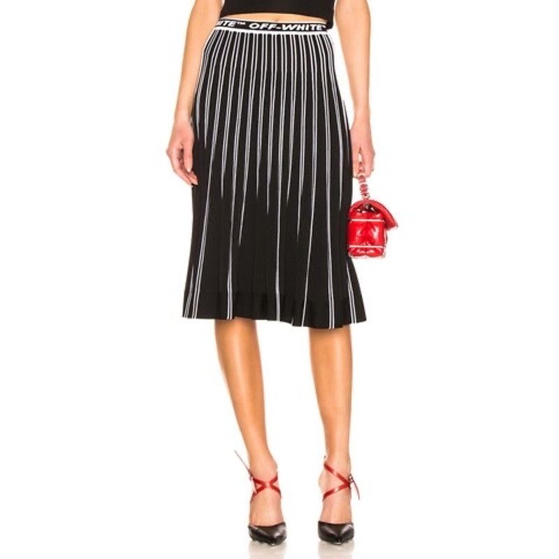 Off-White OFF WHITE Plisse Knit Skirt size 38IT/ XS $1235 Size 26" / US 2 / IT 38 - 2 Thumbnail