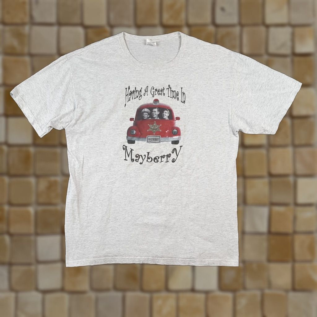 Anvil VINTAGE Mayberry Don Knotts TV Show Men's XL Gray T-Shirt Retro Movie Promo Embroidered Logo Anvil Shirt Size US XL / EU 56 / 4 - 1 Thumbnail