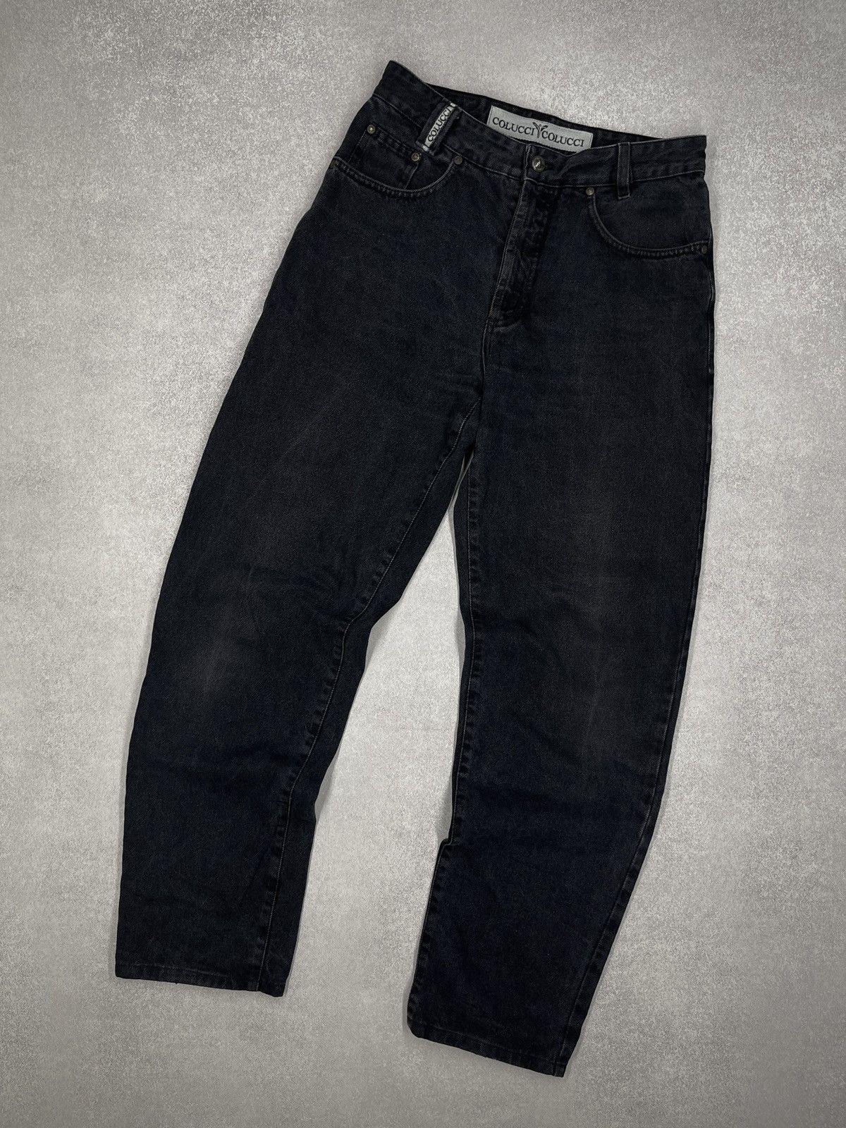 Carlo Colucci Vintage Carlo Colucci Denim Jeans Black Italy Size US 34 / EU 50 - 6 Thumbnail