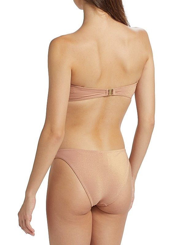 Zimmermann oc11z0126 Size: 0 / Everley Metallic Flower Bikini Top Size ONE SIZE - 4 Thumbnail