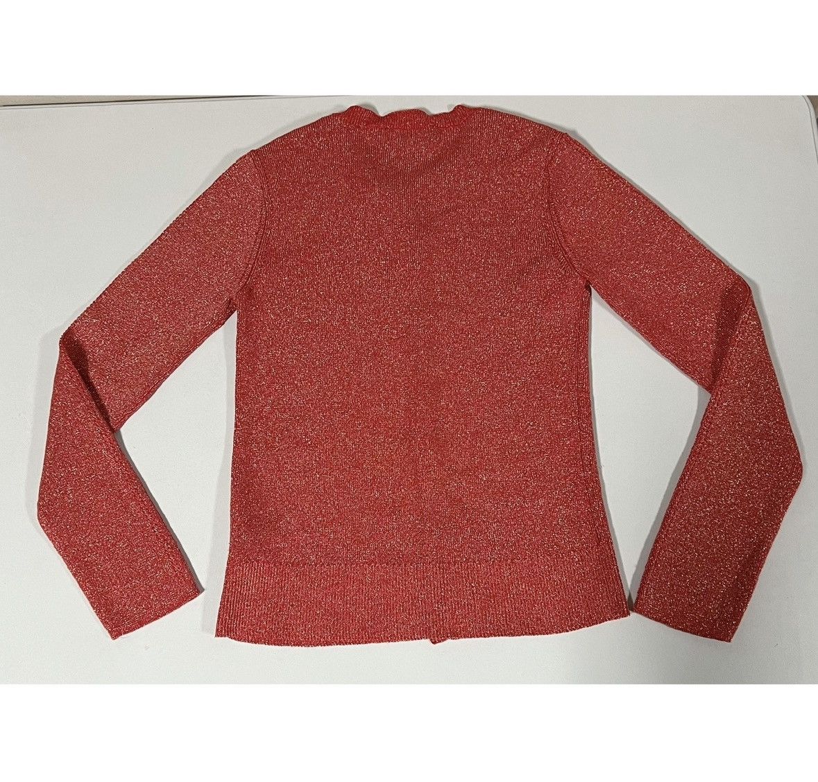 Ellen Tracy Ellen Tracy Red Gold Knit Sweater Cardigan Top Size S ❤️✨ Size S / US 4 / IT 40 - 5 Thumbnail