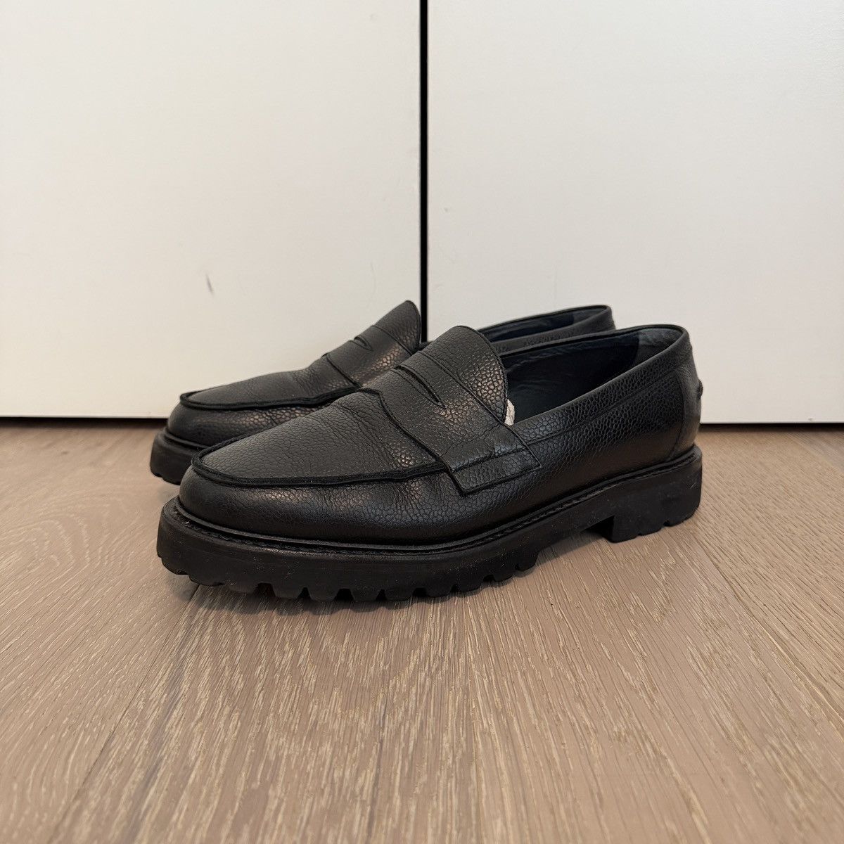 Blackstock & Weber Ellis Penny Loafer Lug Sole - Onyx