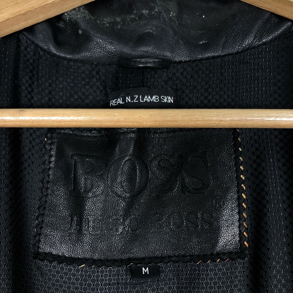 Hugo Boss 📌Real New Zealand Lamb Skin Hugo Boss Leather Jacket Size US M / EU 48-50 / 2 - 19 Thumbnail