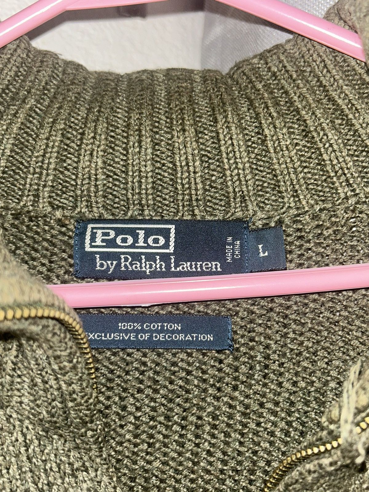 Polo Ralph Lauren × Vintage dark green polo knit quarter zip Size US XL / EU 56 / 4 - 2 Thumbnail