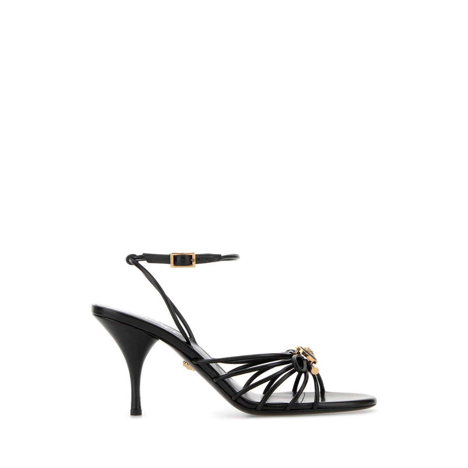 Versace VERSACE Black Leather 85mm Heel Pumps New & Authentic (Size: Size US 5 / IT 35 - 1 Thumbnail