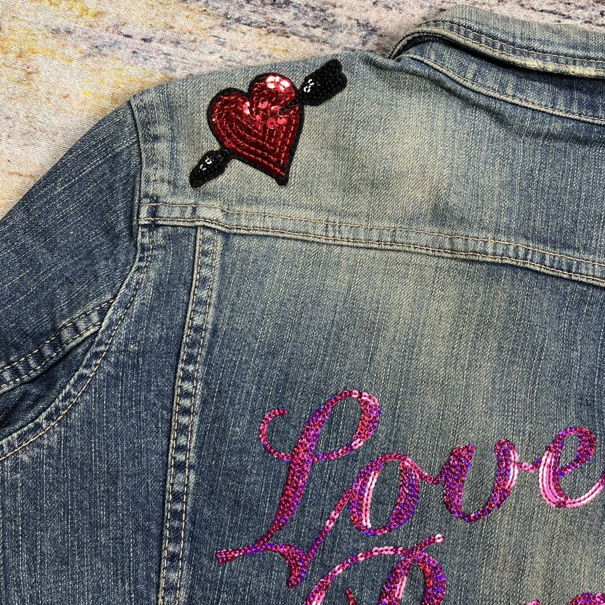 Hysteric Glamour × Le Grande Bleu (L.G.B.) Vintage Hysteric Glamour Love Buzz studded denim jacket Size XS / US 0-2 / IT 36-38 - 8 Thumbnail