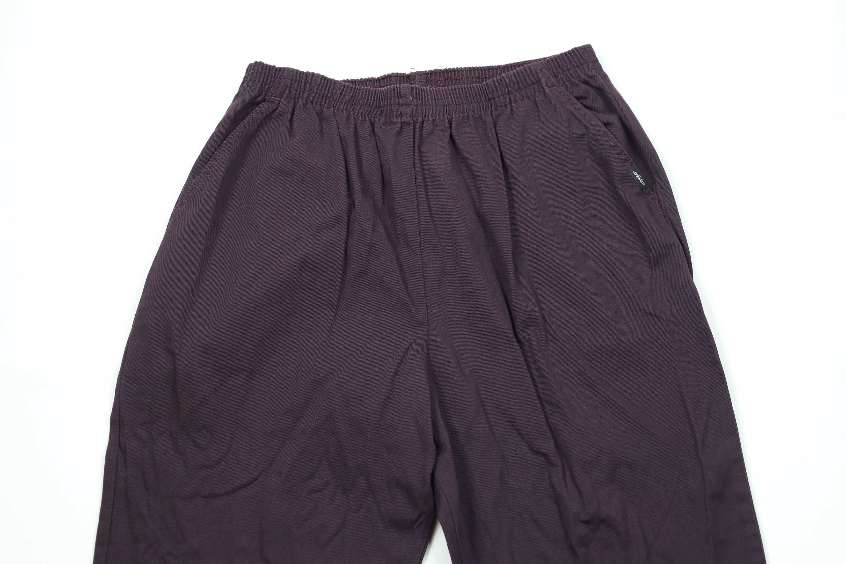 Vintage Vintage 90s Streetwear Tapered Leg Pants Eggplant Purple Size 40" / US 18 - 2 Thumbnail