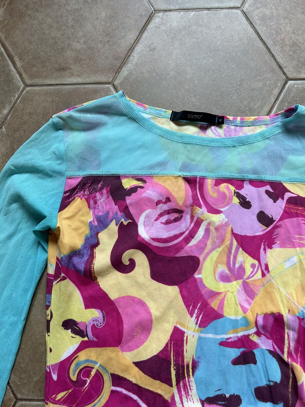 Other Abstract Jean Paul Gaultier Style Mesh Top Long Sleeve Tee Size M / US 6-8 / IT 42-44 - 4 Thumbnail