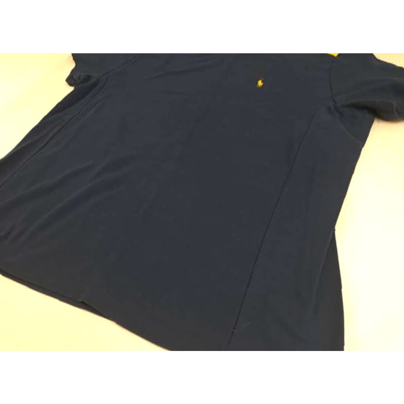 Polo Ralph Lauren VINTAGE Polo Ralph Lauren 90s Navy with Yellow Pony&Trim X-Large Shirt Unisex Adults XL Blue 90s Size US XL / EU 56 / 4 - 2 Thumbnail
