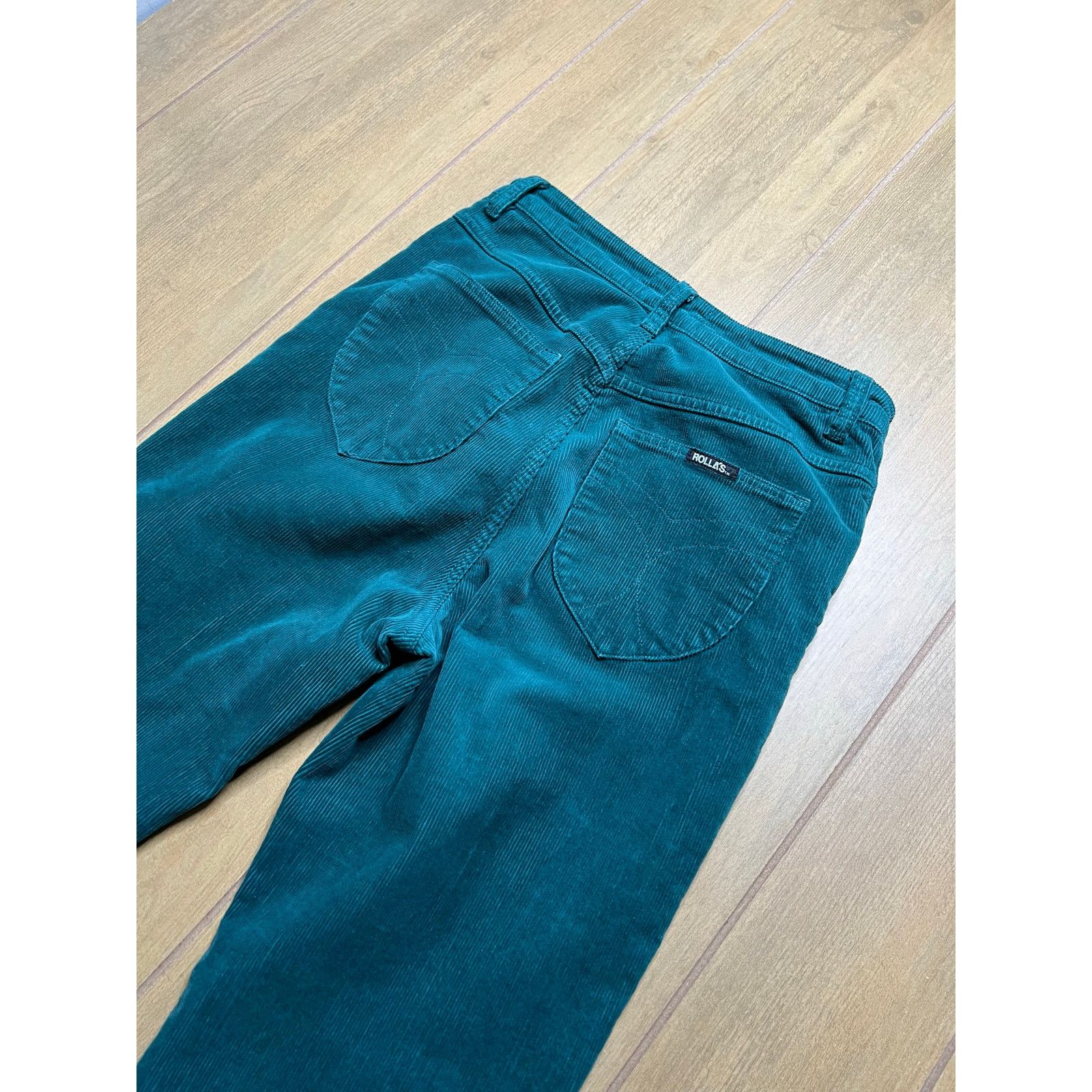 Rolla's Rolla’s Dusters Bootcut Corduroy Pants Teal Green High Rise Size 28" / US 6 / IT 42 - 11 Thumbnail