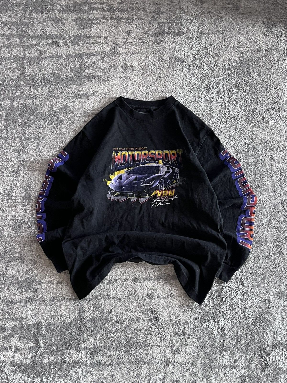 Rap Tees Vintage Y2K Black Yung Rich Nation YNR long sleeve t-shirt Size US M / EU 48-50 / 2 - 1 Thumbnail