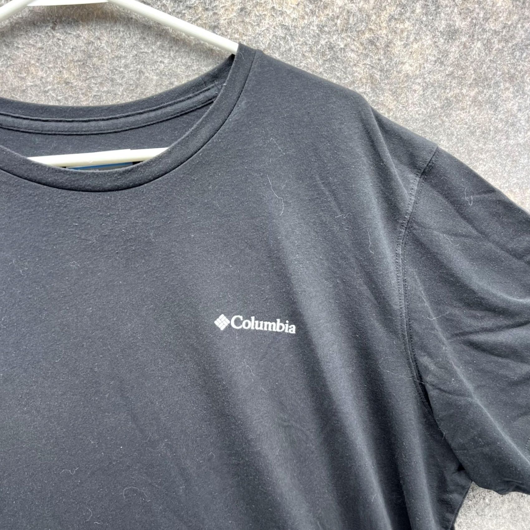 Logo 7 Columbia Shirt Men XL Black Short Sleeve Crew Neck Omni Wick Logo T-Shirt Size US XL / EU 56 / 4 - 4 Thumbnail