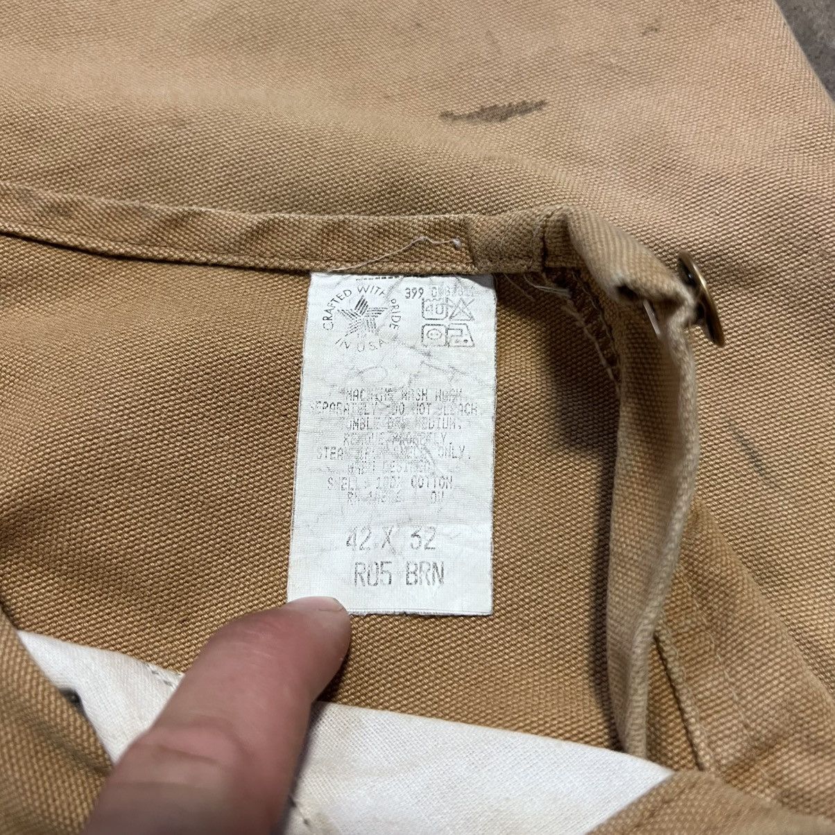 Carhartt × Vintage Vintage 90s Carhartt Double Knee Carpenter Pant Bibs Overall Size US 42 / EU 58 - 12 Thumbnail