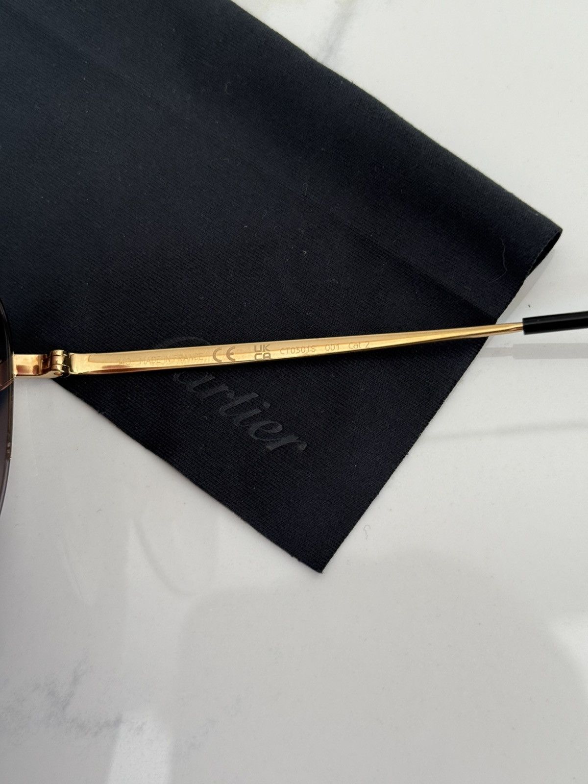 Cartier Panthere de Cartier Sunglasses Fullset, Brandnew, Goldfinish Size ONE SIZE - 7 Thumbnail