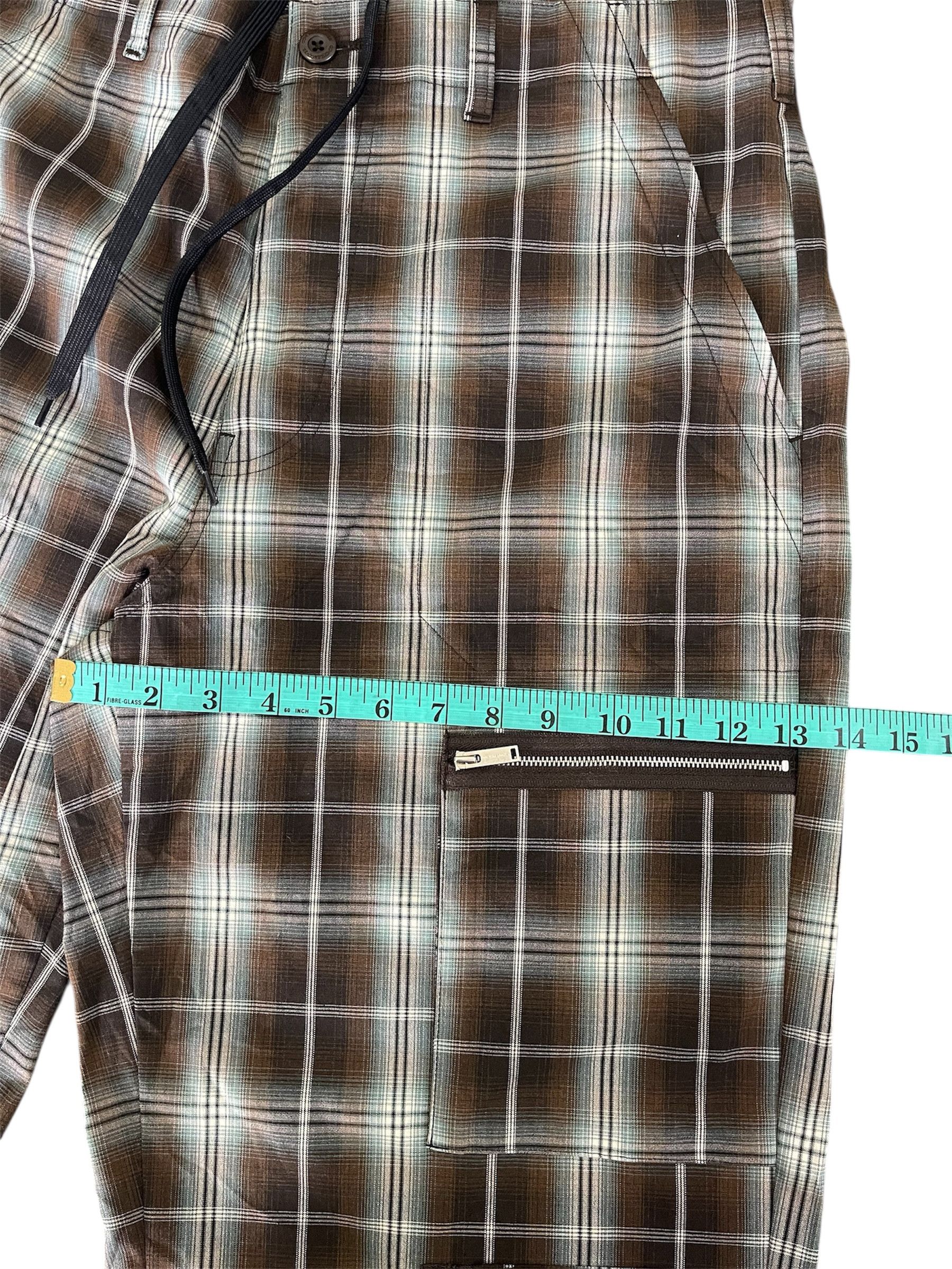 GU × Undercover Gu x undercover Multipocket Zipper Plaid Baggy Pant Size US 35 - 14 Thumbnail