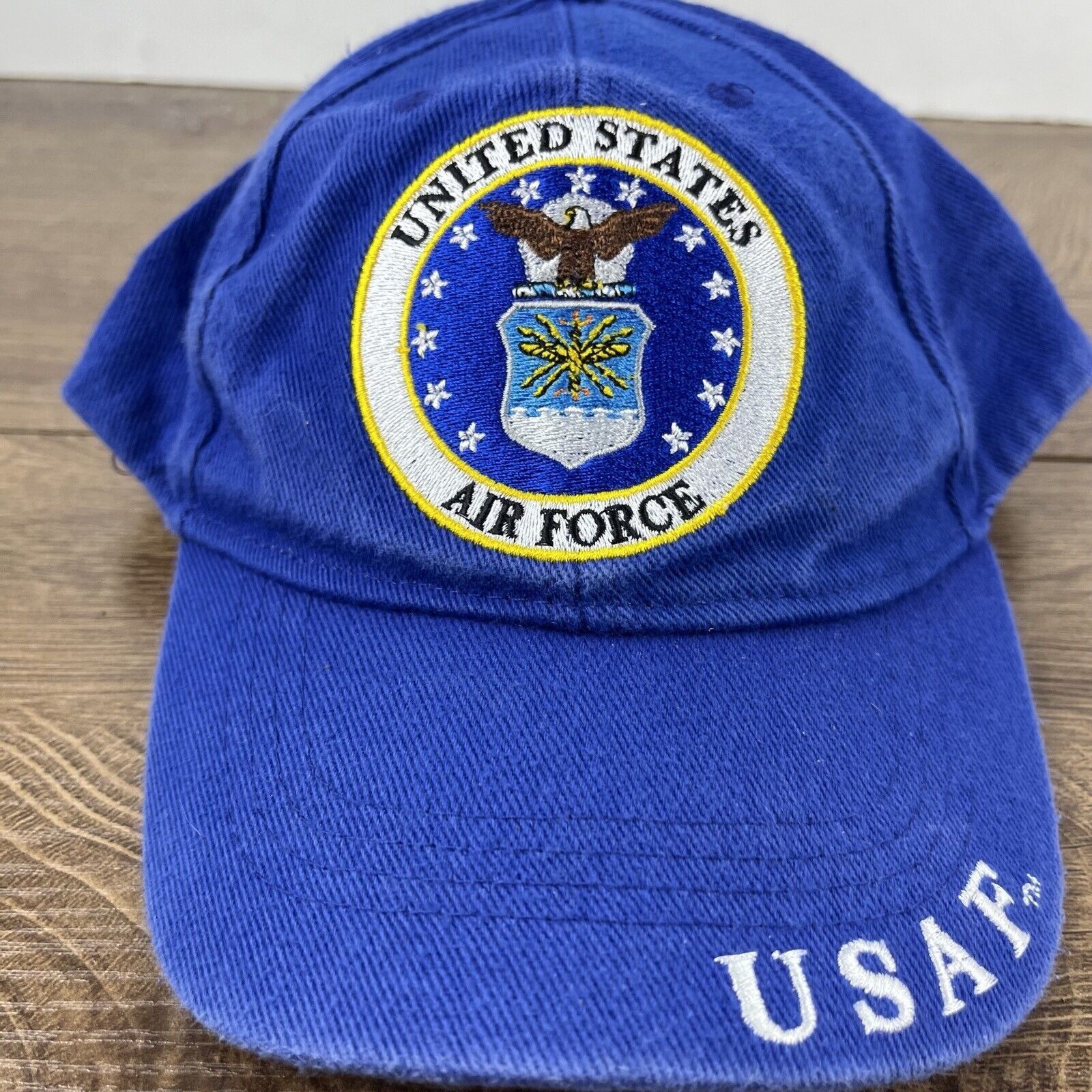 Other United States Air Force Hat US Air Force Hat Blue Adjustable Size ONE SIZE - 7 Thumbnail