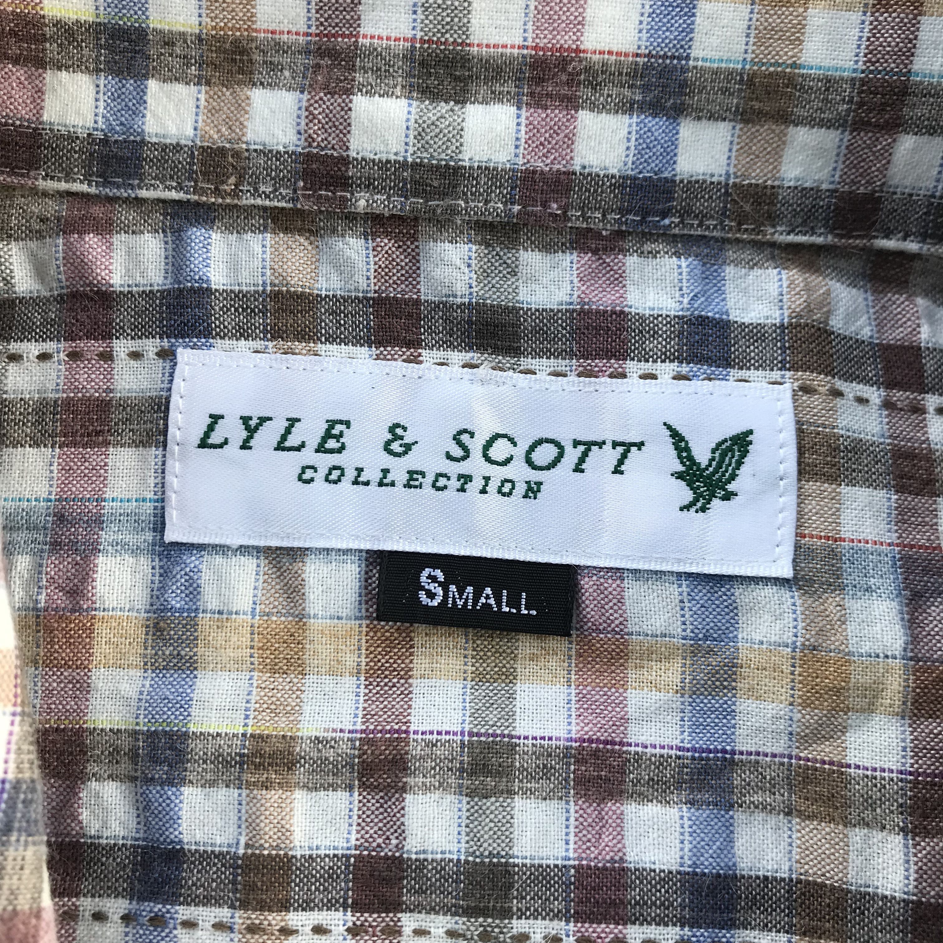 Lyle & Scott × Vintage Vintage Lyle And Scott open colar Shirt short sleeve Size US S / EU 44-46 / 1 - 5 Thumbnail