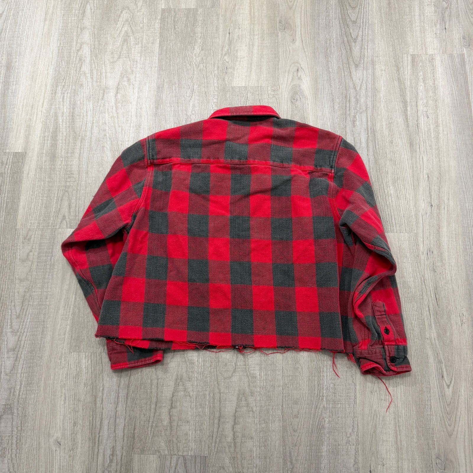 Vintage Vintage Five Brother Flannel Shirt Men XL Cropped Boxy Red Size US XL / EU 56 / 4 - 7 Thumbnail