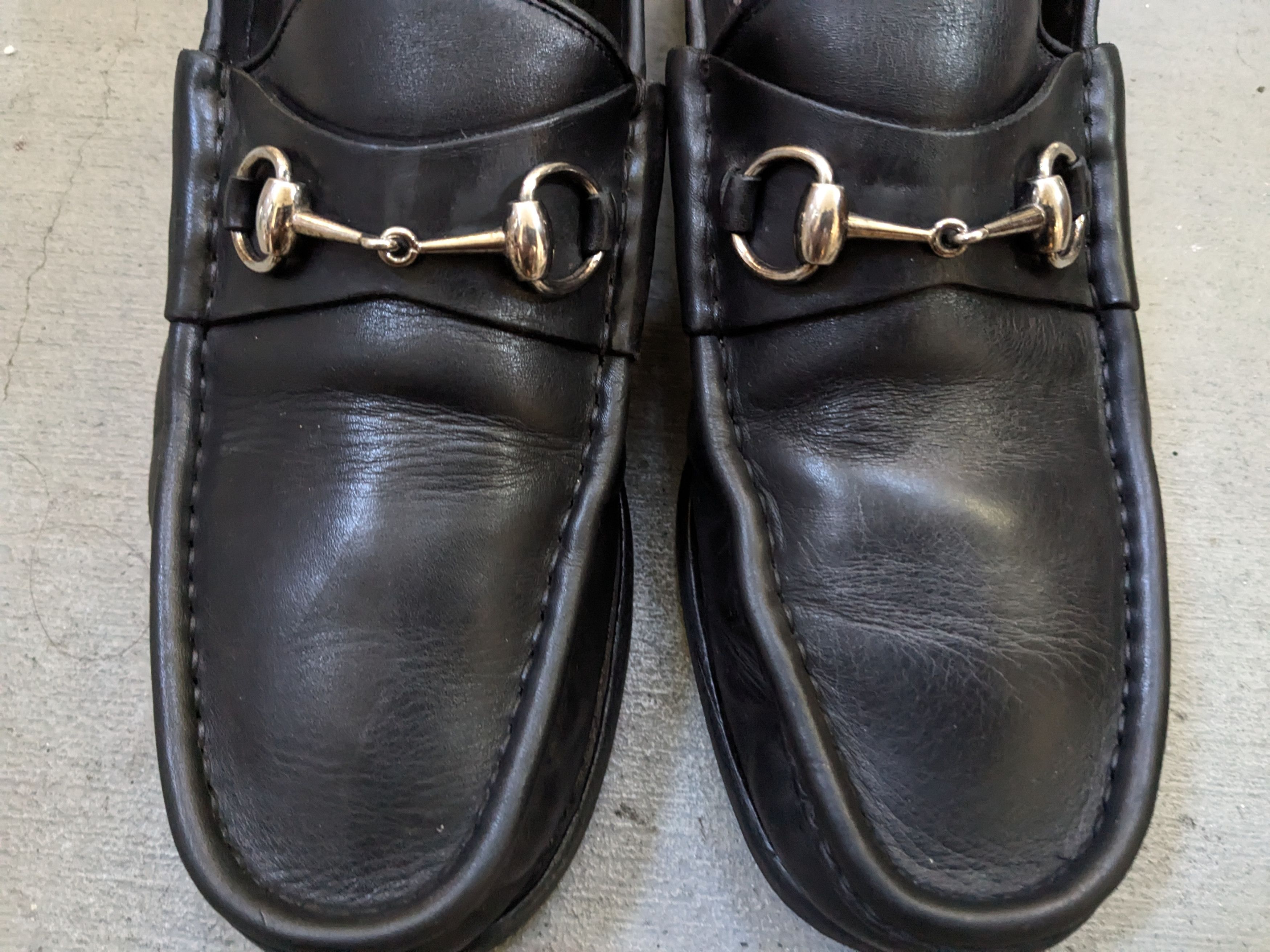 Gucci Gucci Horsebit Loafers Black Leather 10.5 Snaffle Slip On Size US 10.5 / EU 43-44 - 5 Thumbnail