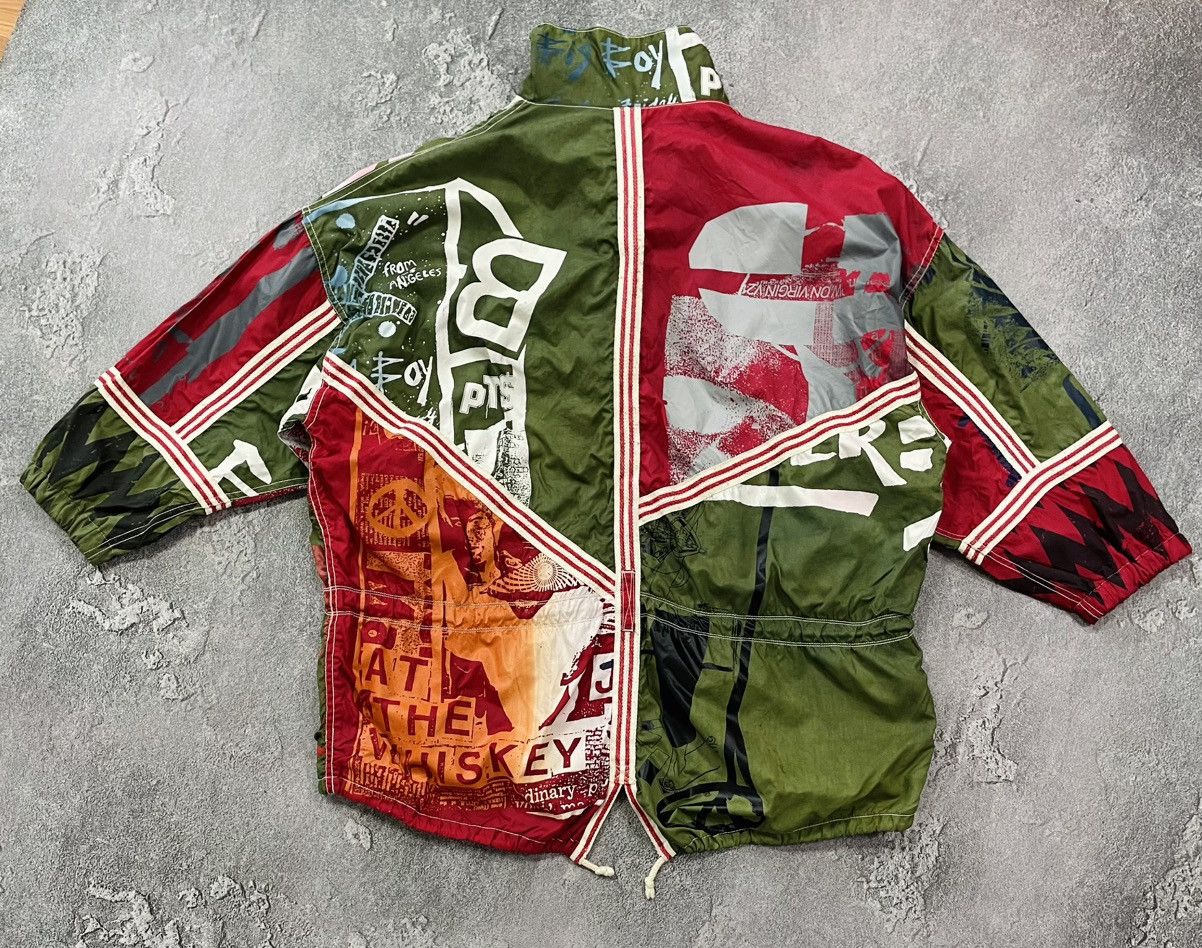 JET SET Vintage 90’s JET SET Nylon Multi Colour Half Zip Ski Jacket Size US XL / EU 56 / 4 - 16 Thumbnail