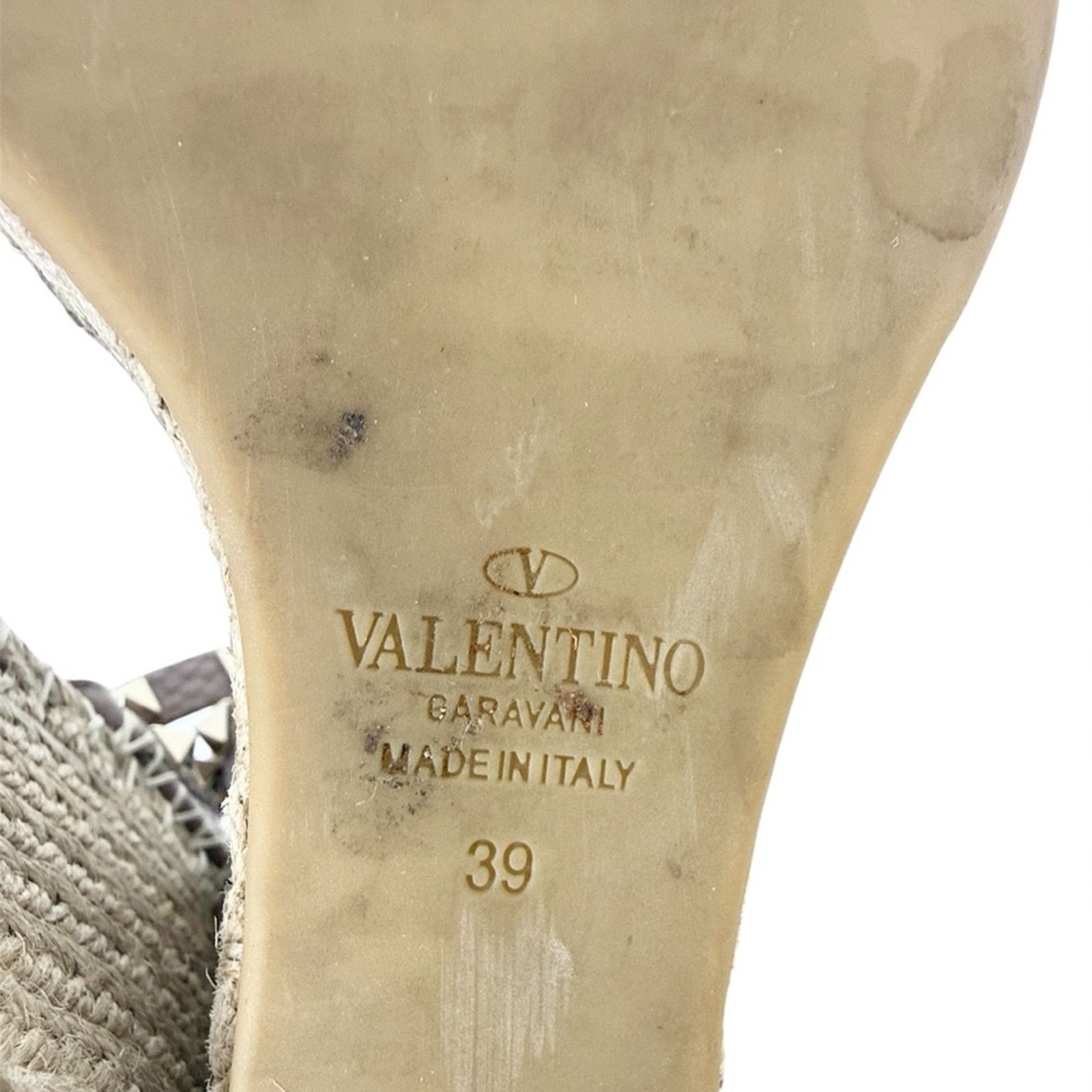 Valentino Valentino Garavani Rockstud Espadrille Wedge Sandals Size 39 Size US 9 / IT 39 - 8 Thumbnail