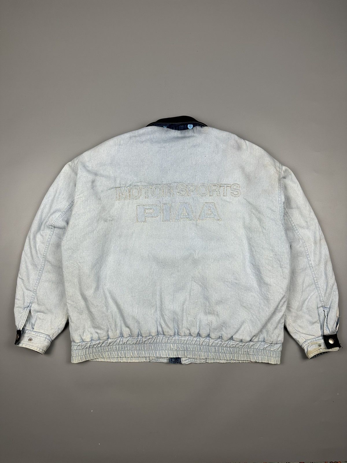 If Six Was Nine Vintage Piaa Motor Sports Denim Jacket Size US XXL / EU 58 / 5 - 4 Thumbnail