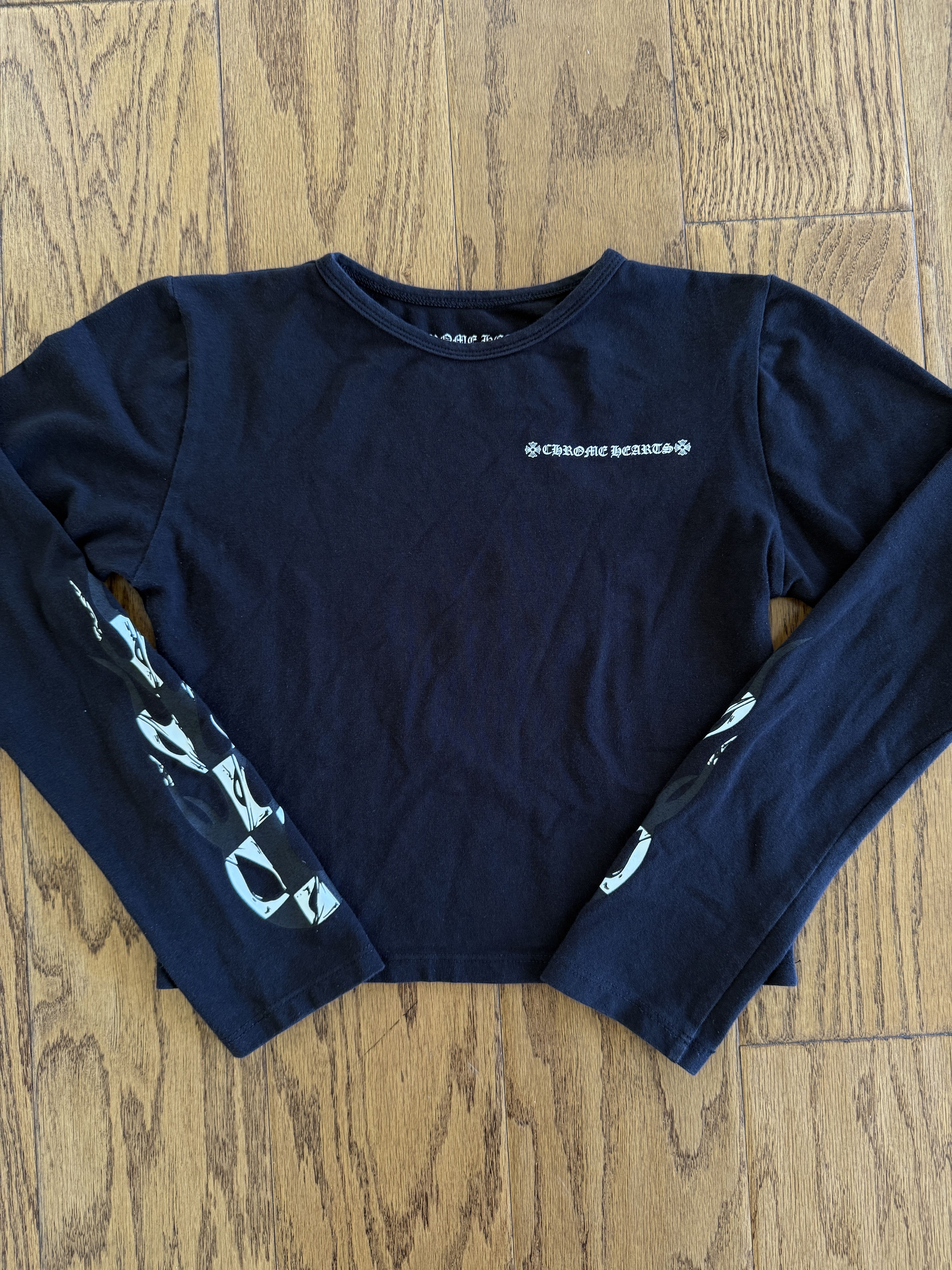 Chrome Hearts CH Matty Boy Flame Longsleeve Crop top Size M / US 6-8 / IT 42-44 - 3 Thumbnail