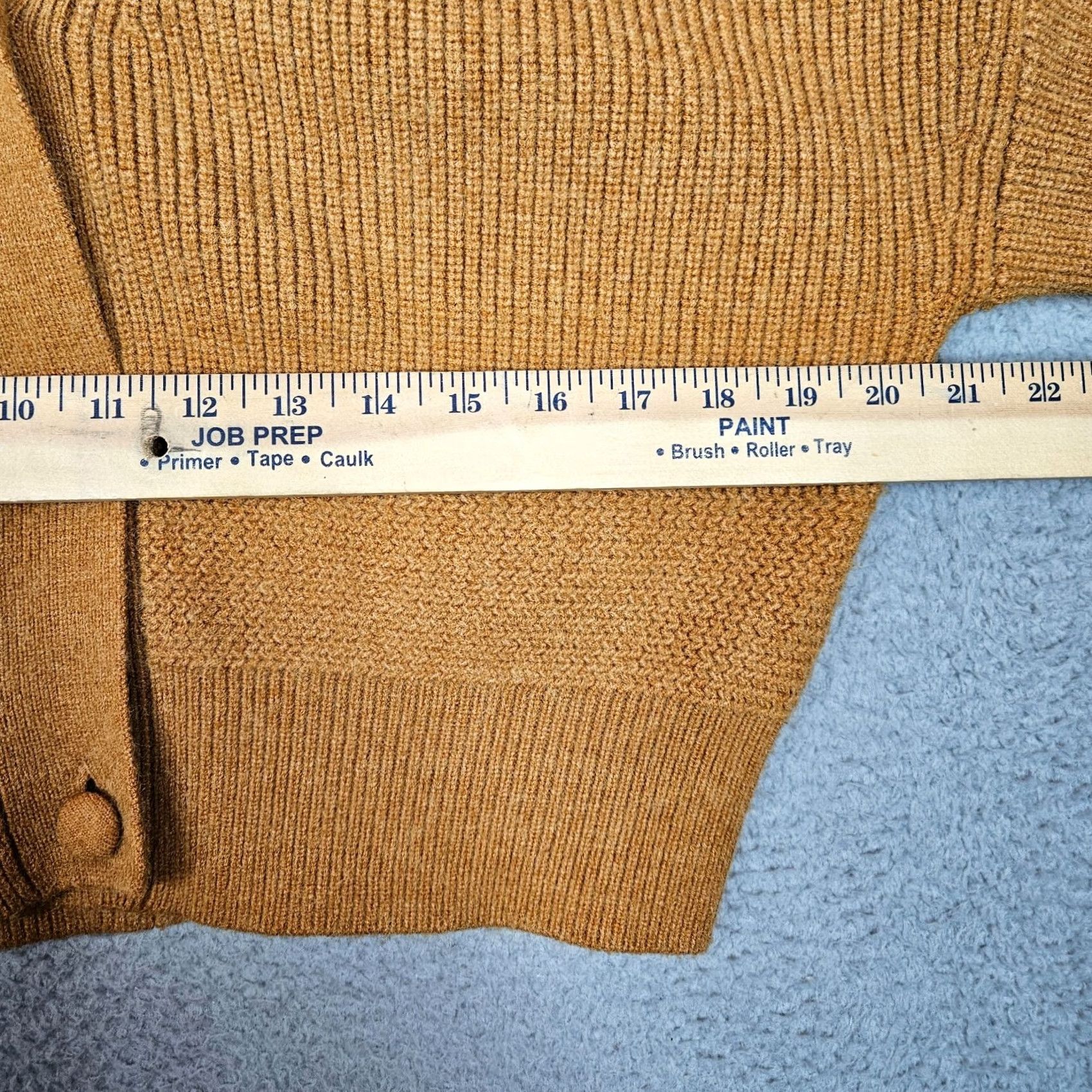 7 For All Mankind Seven For All Mankind Women's Button Up Cardigan Sweater L Yellow Knit Solid Vintage No Size L / US 10 / IT 46 - 3 Thumbnail
