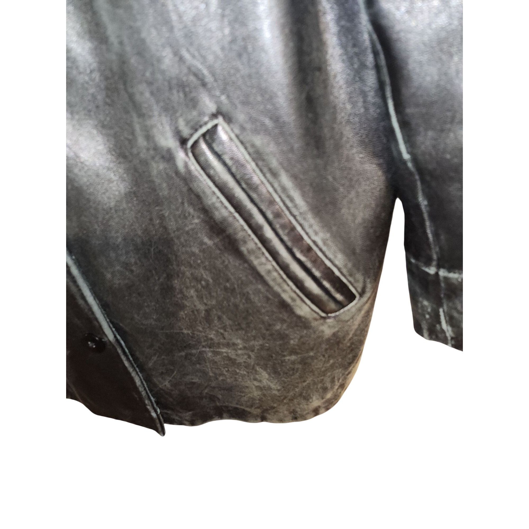 Vintage Field Gear Genuine Leather Coat Vtg Black Adult M Removable Size US M / EU 48-50 / 2 - 7 Thumbnail