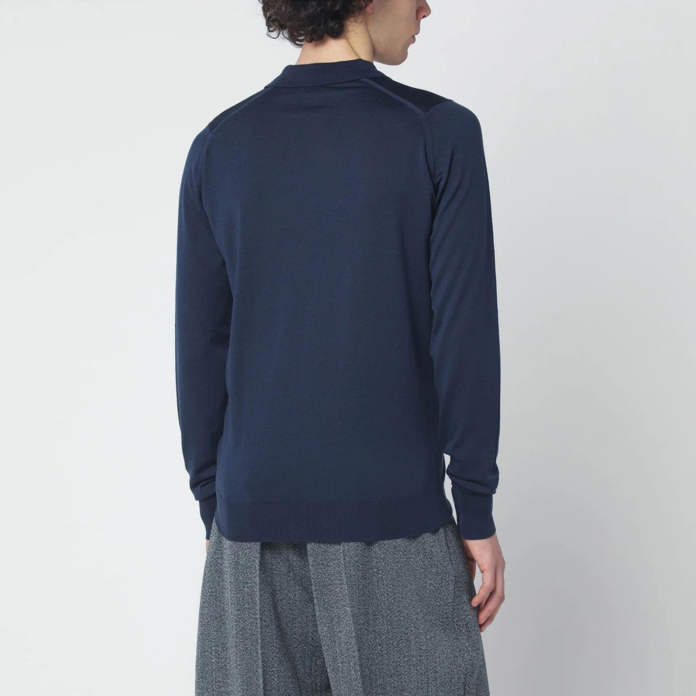 John Smedley o1d2blof0526 Cotton Polo Shirt in Blue Size US XXL / EU 58 / 5 - 3 Thumbnail