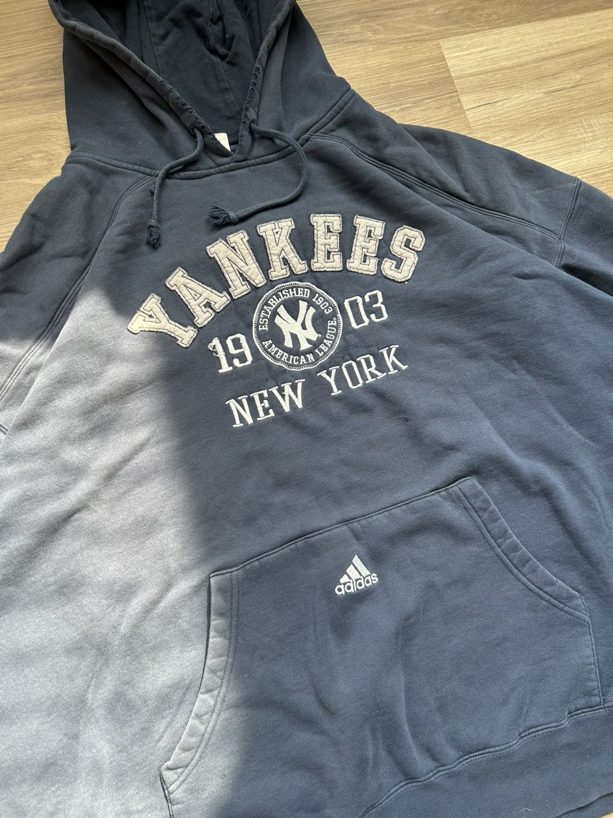 New York Yankees Vintage New York Yankees Hoodie Size US XL / EU 56 / 4 - 2 Thumbnail
