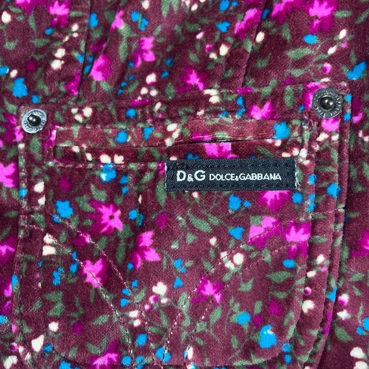 Dolce & Gabbana DOLCE & GABBANA FLORAL VELVET BLAZER Size S / US 4 / IT 40 - 7 Thumbnail