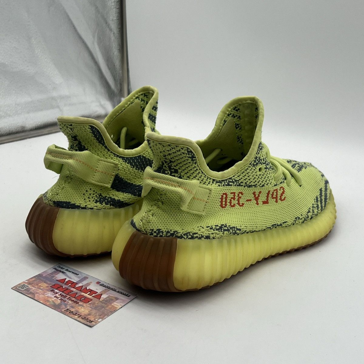 Adidas Yeezy boost 350 semi frozen yellow Size US 8.5 / EU 41-42 - 5 Thumbnail