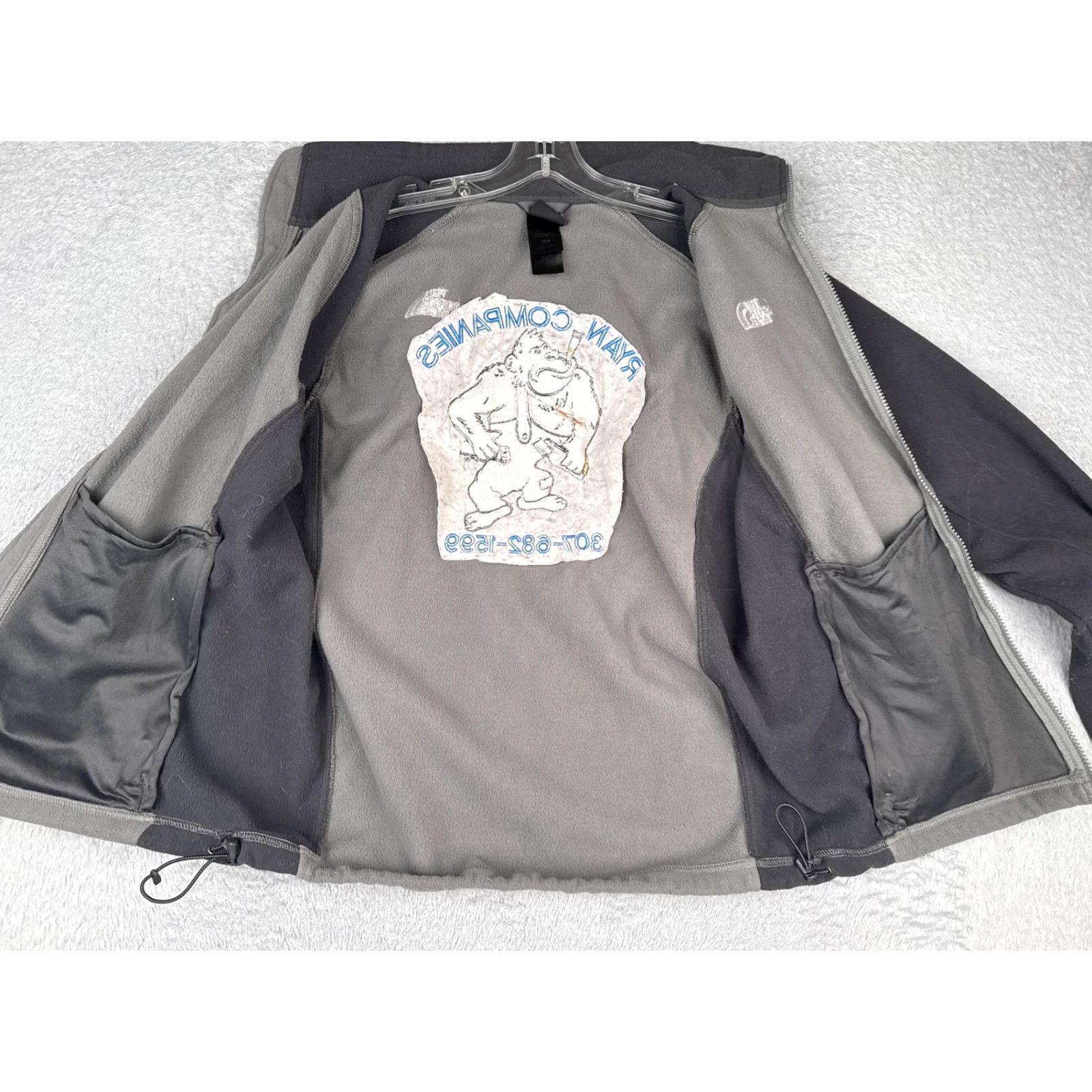 The North Face The North Face Jacket Mens Medium Gray Black Fleece Full Zip Embroidered Logo Size US M / EU 48-50 / 2 - 3 Thumbnail