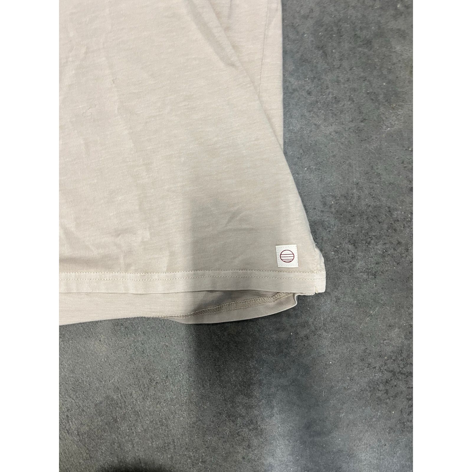 Marine Layer Marine Layer Sea Change Cotton Polo Shirt Sand Men Size L Size US L / EU 52-54 / 3 - 2 Thumbnail